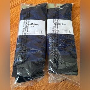 Goodfellow & Co Men's Casual Black and Blue Socks Lots Bundle
